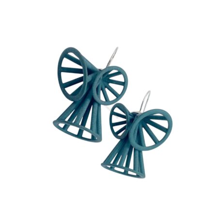 Green Three Cone Bow Drops